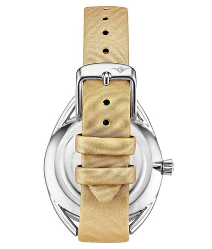 Silver Dial / Silver Case / Beige Band