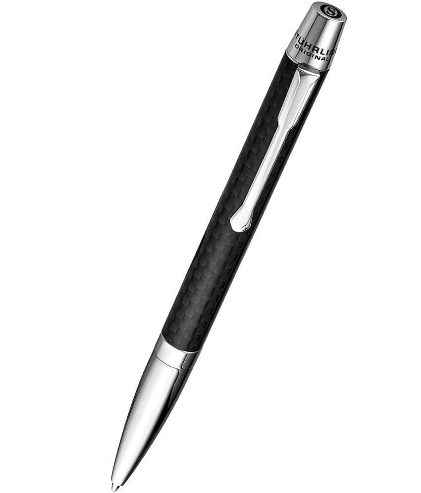 Javelin Black Carbon Twist-Action Ballpoint Pen – Stührling