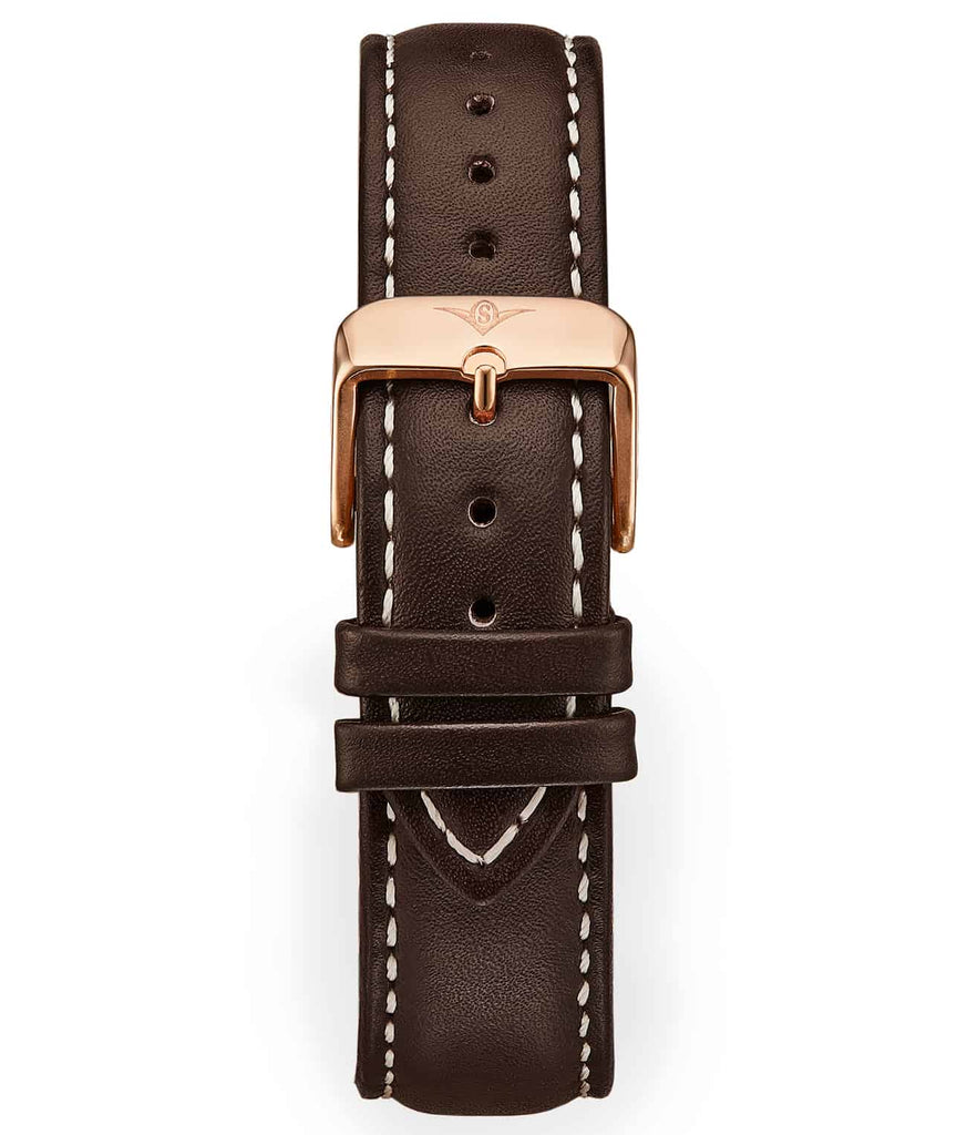 Genuine Leather Brown 20mm Strap
